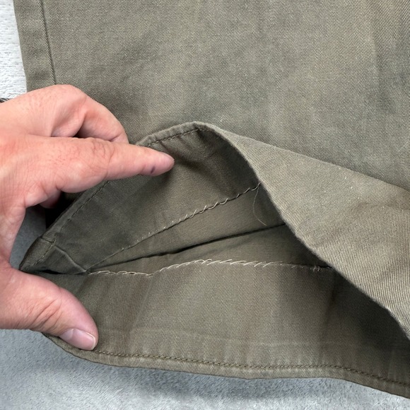 LRL Lauren Jeans Co Ralph Lauren Pants Women's 12 Biltmore Chino Khaki Wide Leg - Picture 5 of 15